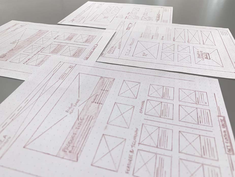 app wireframes